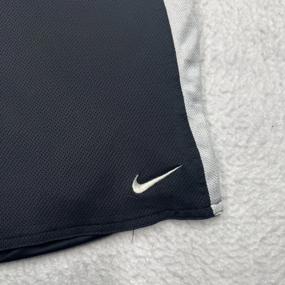 Vintage‎ Nike Basketball Shorts Black Mesh Athletic Training 9 Inseam Men's XL